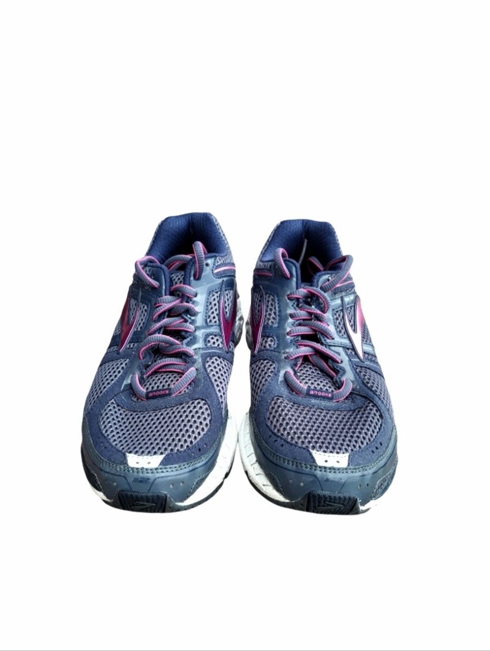 Brooks Addiction 12 Athletic Run Walk Tennis Shoe Sneaker Pink Blue Women 9.5 - Picture 5 of 9